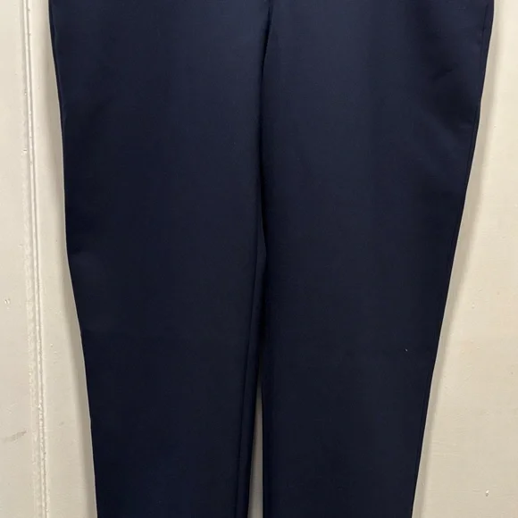 Veronica Beard Navy Trousers with Gold Buttons - Picture 4 of 13